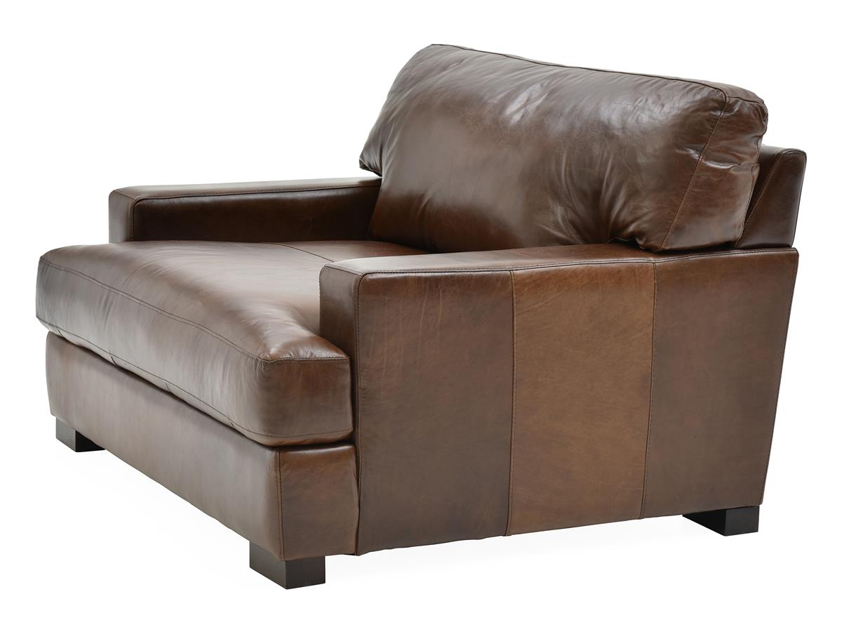 Dallas Chestnut Top-Grain Leather Chair